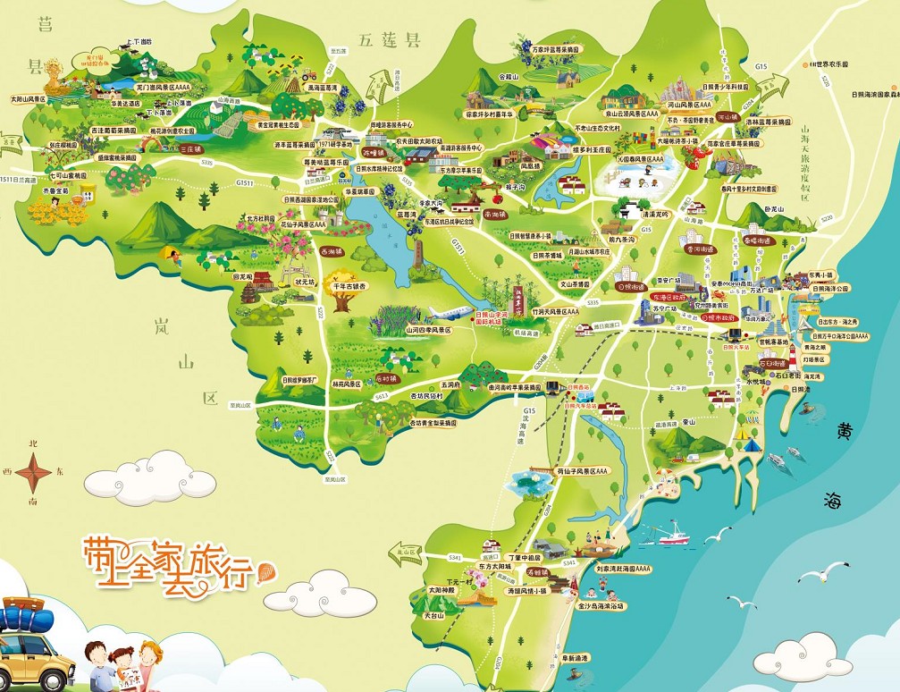鹤岗景区使用手绘地图给景区能带来什么好处？