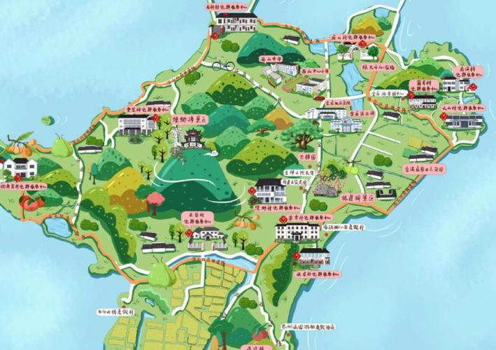 鹤岗手绘地图旅游的独特视角